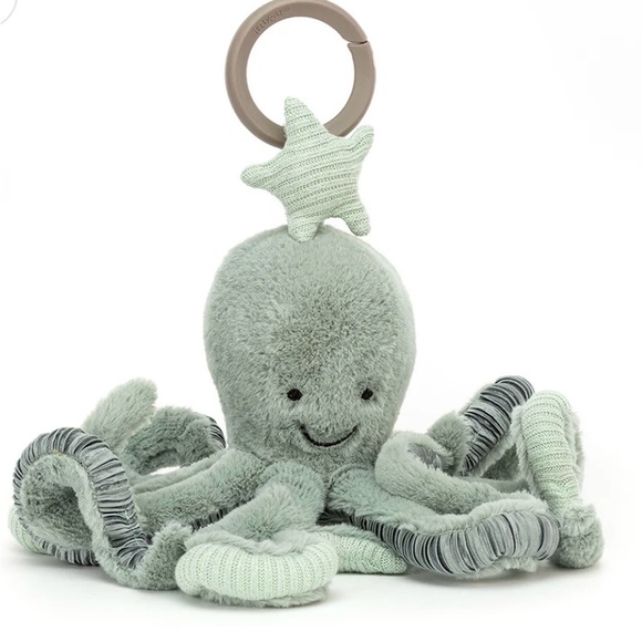 Jellycat Odyssey Odell (Green Version) Octopus 12" Plush Activity Crinkle Toy - Picture 1 of 9